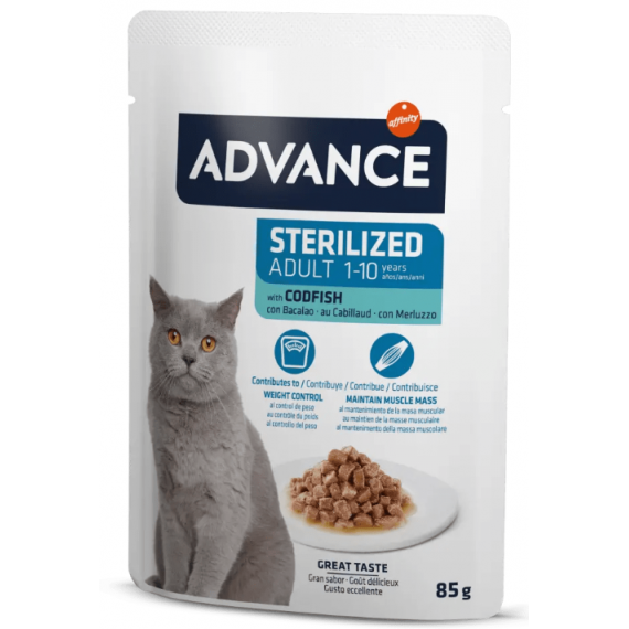 ADVANCE Cat Sterilized Bacalao 85 Gr