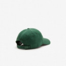 Gorra Unisex LACOSTE en Sarga de Algodón Ecológico LACOSTE