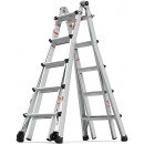 Escalera Industrial Aluminio/acero Multiposicion Tijera Telescopica 3,60 Metros 8+8