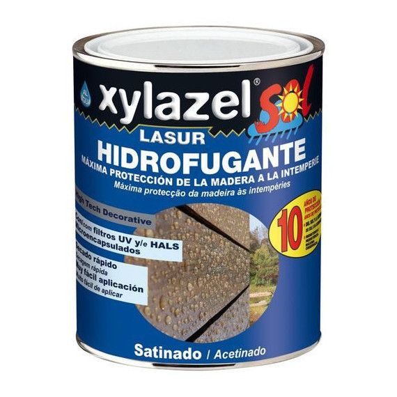 Lasur Xylazel Protector Al Agua Hidrofugante 10 Años Satinado  2,5 Litros