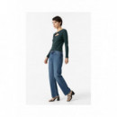 Camisas y Tops Camiseta TIFFOSI Cora Canalé Cut Out Verde