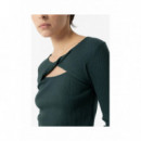 Camisas y Tops Camiseta TIFFOSI Cora Canalé Cut Out Verde