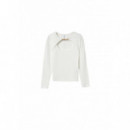 Camisas y Tops Camiseta TIFFOSI Taylor Cut Out con Aplique Dorado