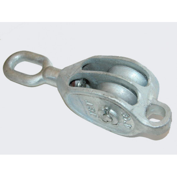 Trocola Galvanizada  254MM 10" Doble 3.5 Toneladas