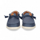 Deportivo Wallabee Tejido Azul  HEY DUDE