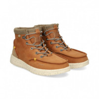 Botin Bordon Nobuck Cuero  HEY DUDE
