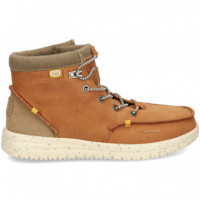Botin Bordon Nobuck Cuero  HEY DUDE