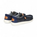 Deportivo Wallabee Marino  HEY DUDE