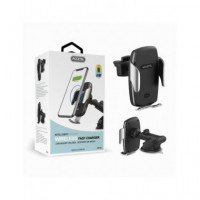 ACCETEL Soporte Universal de Coche con Carga Inalambrica 10W SP133