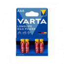 VARTA Paquetes de Pilas Alcalinas VAR10473 Max Power Aaa 1,5V LR03