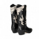 1/2 Cowboy Reptil Blanco/piel Negro  ALPE