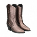 1/2 Bota Cowboy Metalizada Marron  ALPE