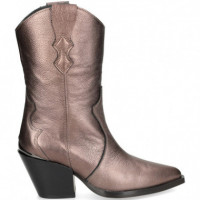 1/2 Bota Cowboy Metalizada Marron  ALPE