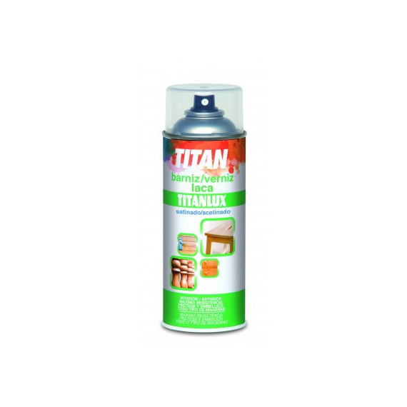 Barniz Titan Spray Sintetico Brillante Incoloro 1000  200 Ml
