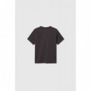 Camisetas Hombre Camiseta Double a By WOOD WOOD Ace Black Coffee
