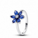 PANDORA Anillo en Plata de Ley Herbario Brillante Azul​ 193000C01