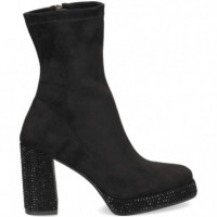 Botin Plataforma ante Negro  SEBAGO