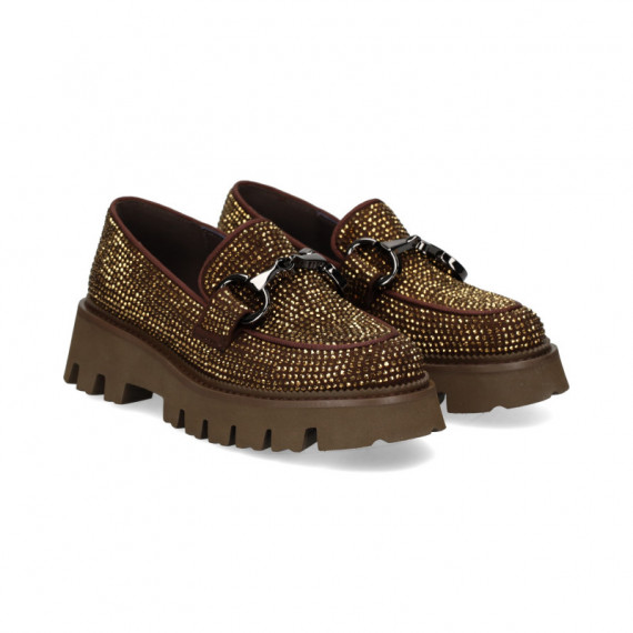 Mocasin Eslabon Glitter Bronce  SEBAGO