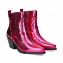 Botin Cowboy Reptil Fucsia  SEBAGO