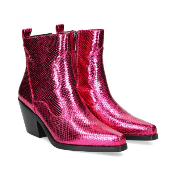 Botin Cowboy Reptil Fucsia  SEBAGO