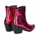 Botin Cowboy Reptil Fucsia  SEBAGO
