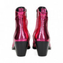 Botin Cowboy Reptil Fucsia  SEBAGO