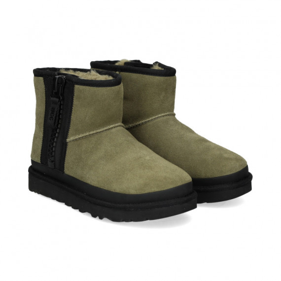 Cremallera Logo ante Negro+kaki  UGG
