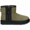 Cremallera Logo ante Negro+kaki  UGG