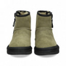 Cremallera Logo ante Negro+kaki  UGG