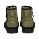 Cremallera Logo ante Negro+kaki  UGG