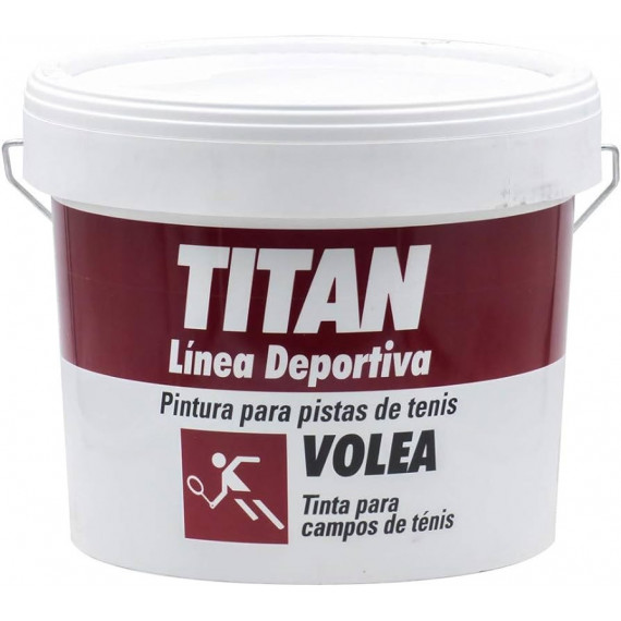 Pintura Titan Linea Deportiva Pista de Tenis Rojo 2381  10 Litros