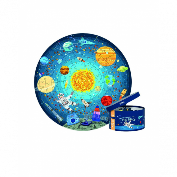 Rompecabezas Espacial. Puzzle Redondo  MIDEER