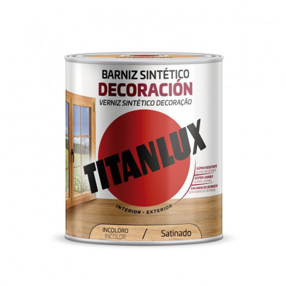 Barniz Titan Sintetico Decoracion Satinado 1002 750 Ml