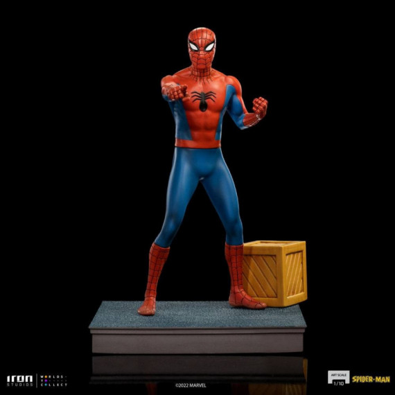 Figura Spiderman 1967 Serie de Televisión Animada Marvel Comics  IRON STUDIOS