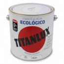 Pintura Titan Titanlux Esmalte Al Agua Ecologico Mate 2,5 Litros