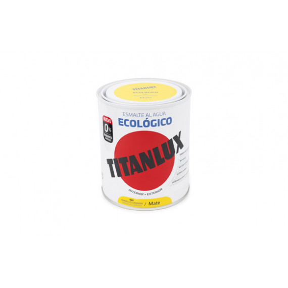 Pintura Titan Titanlux Esmalte Al Agua Ecologico Mate 750 Ml