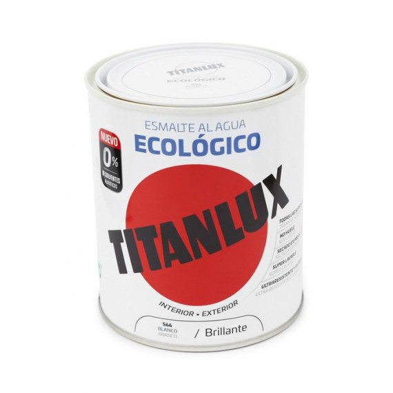 Pintura Titan Titanlux Esmalte Al Agua Ecologico Brillante 250 Ml