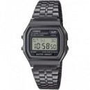 CASIO Coleccion A158WETB-1AEF Reloj Digital,acero Inoxidable,fecha Alarmas,cronometro Resist Al Agua