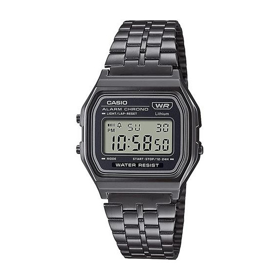 CASIO Coleccion A158WETB-1AEF Reloj Digital,acero Inoxidable,fecha Alarmas,cronometro Resist Al Agua