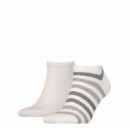 Tobilleros Th Bipack Duo Stripe White  TOMMY HILFIGER