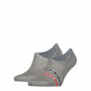 Invisibles Th Bipack Stripe Mid Grey Mela  TOMMY HILFIGER