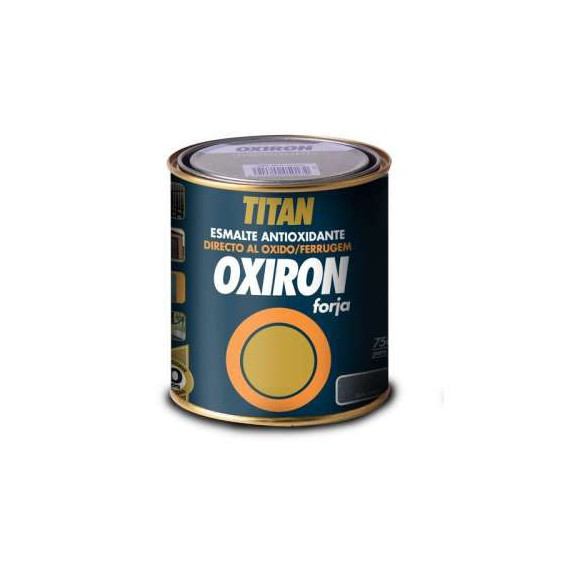 Pintura Titan Oxiron Esmalte Antioxidante Forja Negro 0204  250 Ml