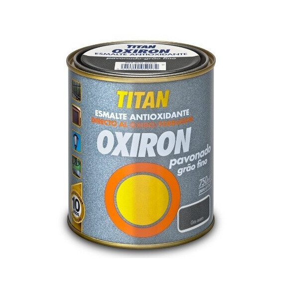 Pintura Titan Oxiron Esmalte Antioxidante Pavonado 750 Ml