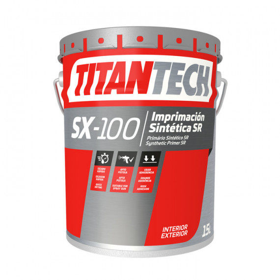 Imprimacion Titan Tech Sintetica Secado Rapido SX100 15 Litros