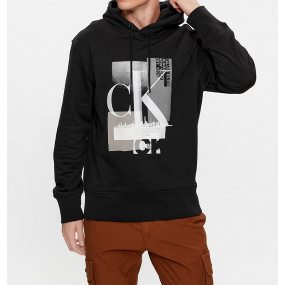 Sudadera CALVIN KLEIN Connected Layer Negra