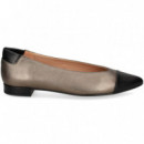 Punta Negro Bailarina Met.grafito  MIUXA