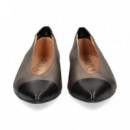 Punta Negro Bailarina Met.grafito  MIUXA