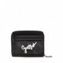 Vzzl Tag Mlt Card Cs W Zip Ard Black  GUESS