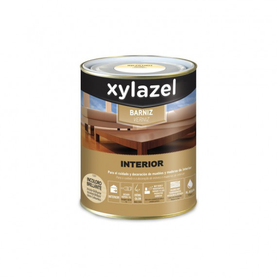 Barniz Xylazel Interior Al Agua Brillante 750 Ml