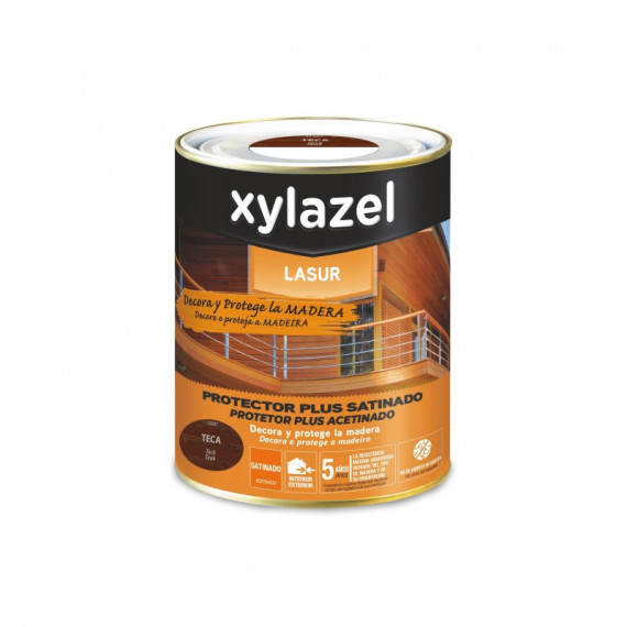 Lazur Xylazel Protector Plus Satinado 5 Años 2,5 Litros